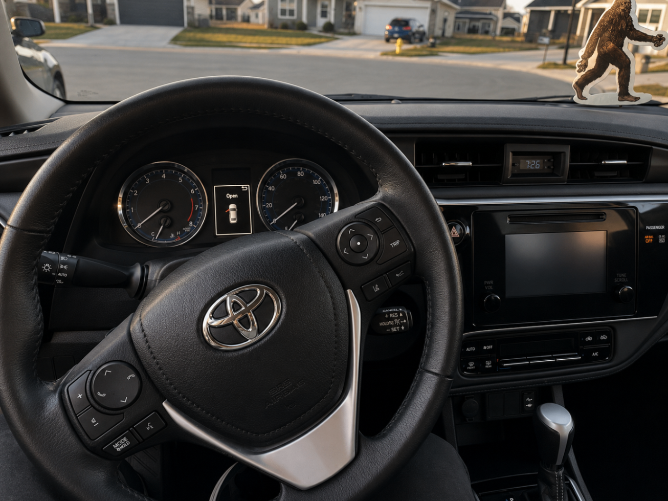 Toyota Interior — Dash & Wheel Detail